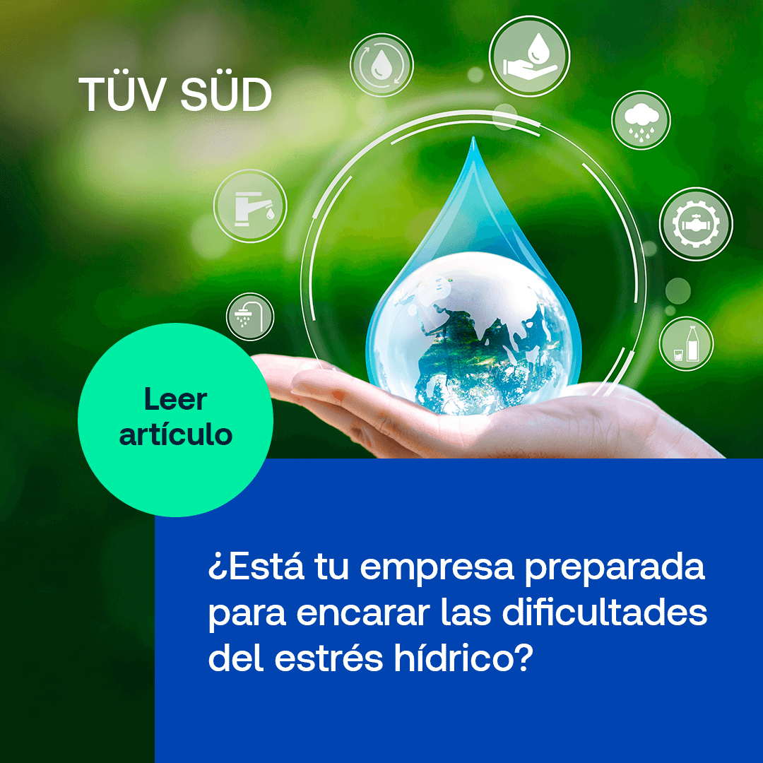 TUVSUD_ES's tweet photo. La escasez de agua desafía a las empresas en España. Abordarla es clave para reducir costos, mantener la competitividad y fortalecer la sostenibilidad. La gestión sostenible del agua mejora la imagen corporativa y atrae a consumidores conscientes del medio ambiente. https://t.co/nJ4RSmy8N8