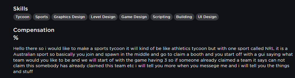 SeoRoblox's tweet photo. #Roblox #NRL looking for  a sports tycoon it will kind of be like athletics tycoon but with one sport called NRL it is a Aussie sport so basically you join and spawn in the middle and go to claim a booth and you start off with a gui saying what team you would like to play as etc https://t.co/XFWpY88zCc