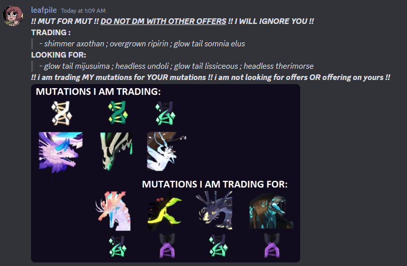 what's glow tail mutation?