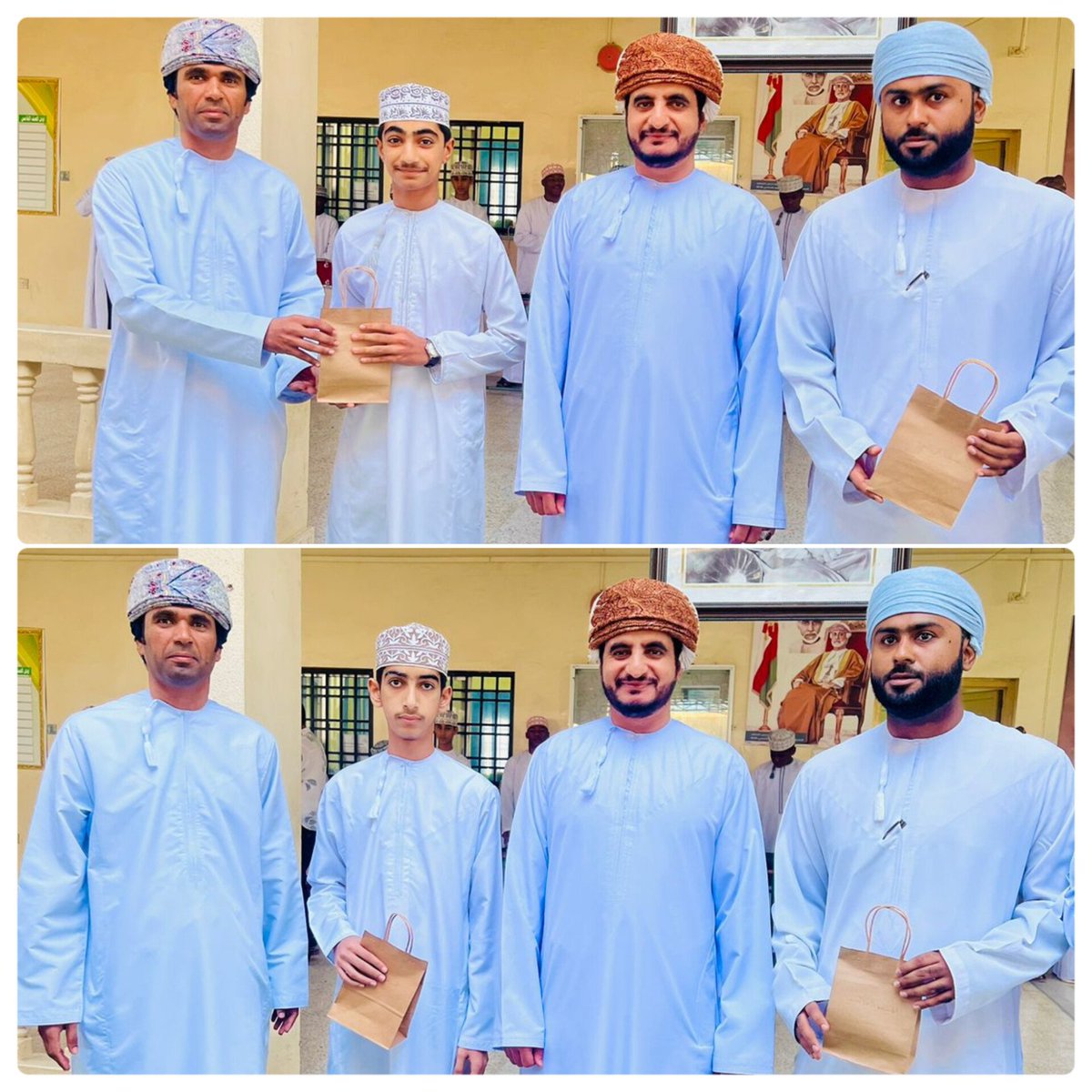 EduGovNBT2317's tweet photo. كرم الأستاذ : محمد بن علي العجمي، المعلم الأول لمادة اللغة العربية طلبته المجيدين في الاختبار القصير الأول؛ تشجيعا لهم لبذل المزيد من الجهد خلال الفترة القادمة.
#فعاليات_تعليمية_شمال_الباطنة 
#تعلم_مستدام https://t.co/djZJhx2jps