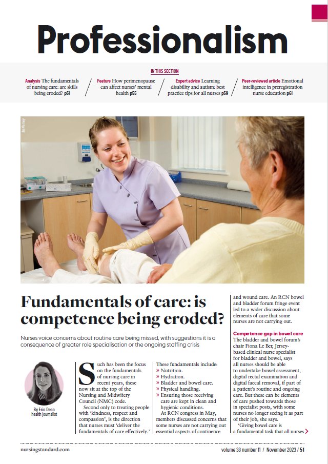 🤩 Delighted to see our pioneering @ExeterNurse MSci Nursing programme and its focus on the Fundamentals of Nursing Care featured in this month's @NurseStandard! 🏦 Fundamentals of Nursing Care is one of our 7⃣ unique Pillars of Learning! 🔗 journals.rcni.com/nursing-standa…