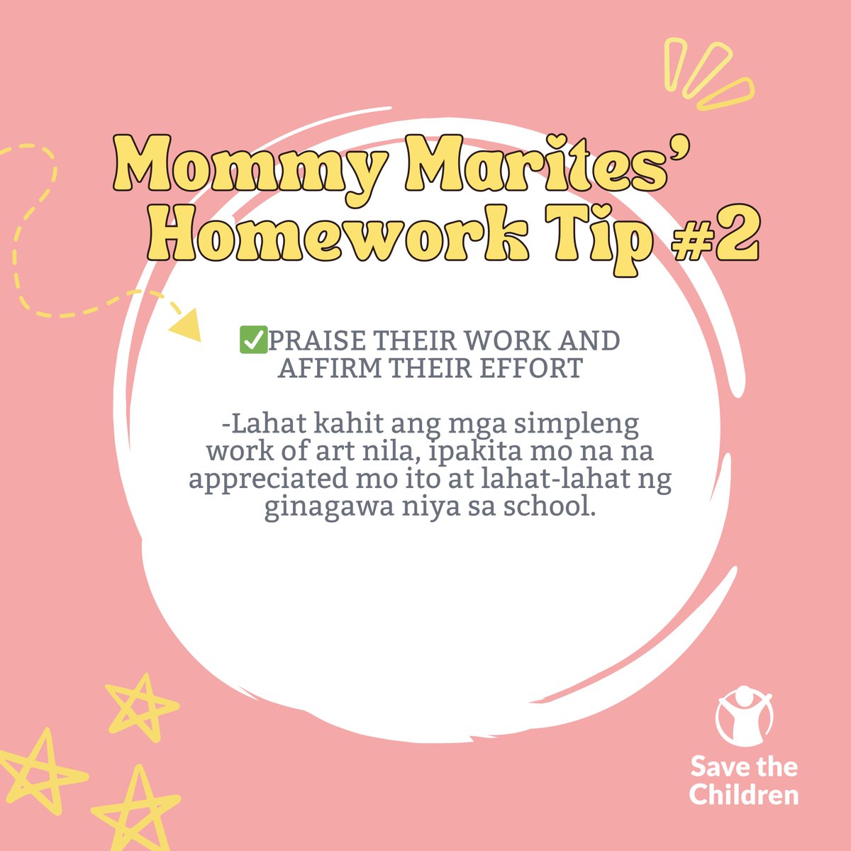 ParentPinoy's tweet image. Mommy Marites, ikaw na talaga! Sobrang natuwa kami sa iyong mga homework tips 🥰
Sa ating mga Pinoy Parents na talagang nagbibigay ng dedication sa task na ito, bilib kami sa inyo. Nakaka-inspire ang inyong tyaga!
#ThePinoyParent #TheHeartofParenting
#HomeworkTips