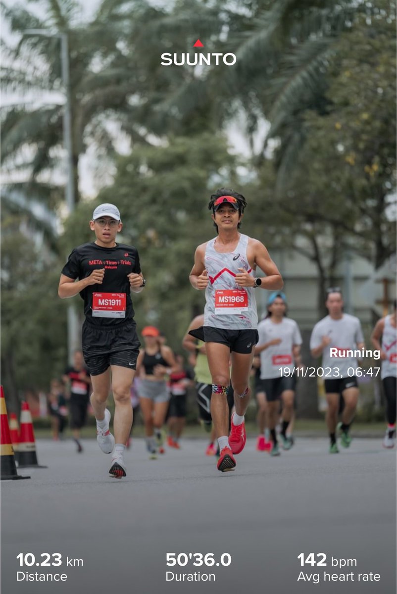 zukhviri's tweet photo. Originally 5 org follow nak buat Sub-50 sorg2 hilang after KM7.5 ws
Alhamdulillah they still got a PB, kita cuba lg next round #TeamPRM ๐ช๐ผ https://t.co/d6kaQKRInw