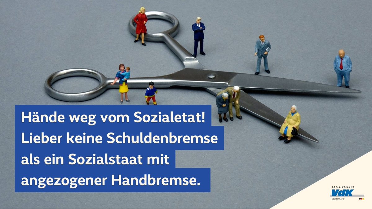 Beim Bundeshaushalt 2024 darf die Regierung nicht bei den #Sozialleistungen sparen! Das wäre fatal! VdK-Präsidentin @VerenaBentele warnt: Hände weg vom Sozialetat! Lieber keine #Schuldenbremse als ein #Sozialstaat mit angezogener Handbremse.