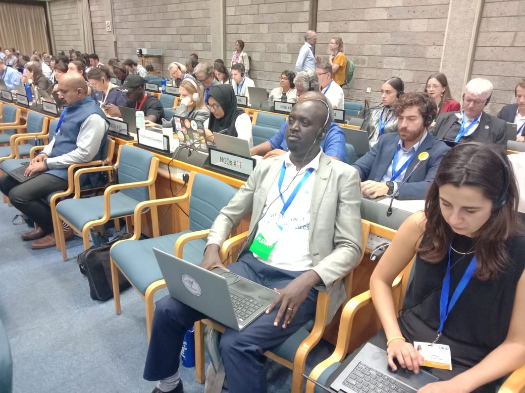 FulgenceN's tweet photo. AYEI participating in the The 3rd Session of the intergovernmental Negotiating Commitee to develop an international legally binding instrument on plastic pollution, including in the marine environment, Nairobi @salvantak04 https://t.co/l9dqXG8OoP