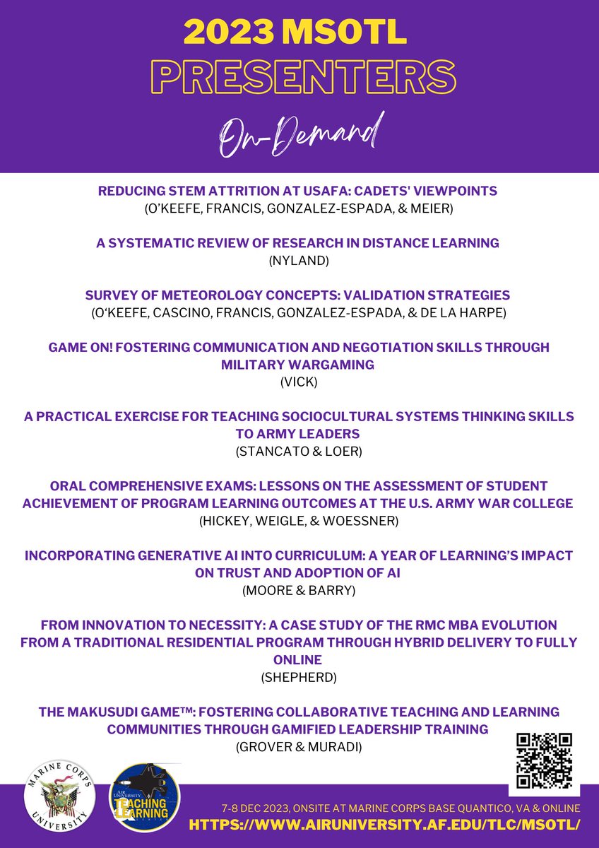 Air University Teaching & Learning Center tweet media