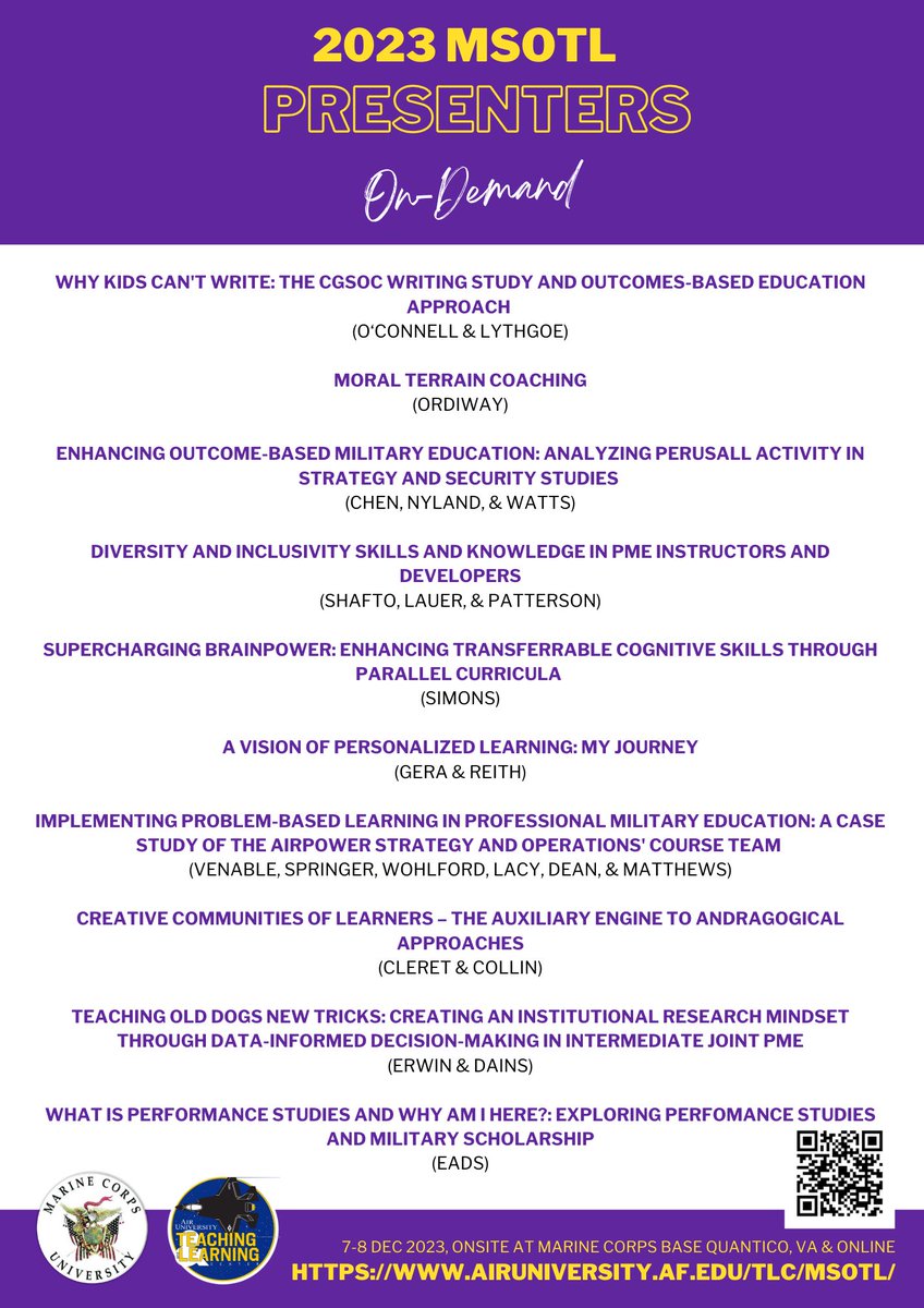 Air University Teaching & Learning Center tweet media