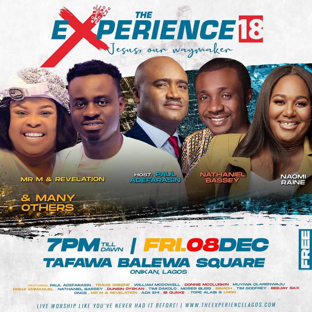 TheExperienceLG's tweet photo. Get ready to praise your heart out in worship to #JesusTheWayMaker! The Experience is back at TBS and it is about to blow your mind away! Don’t come alone, invite your family and tell your friends!
#TE18 https://t.co/L19pZPlMwf