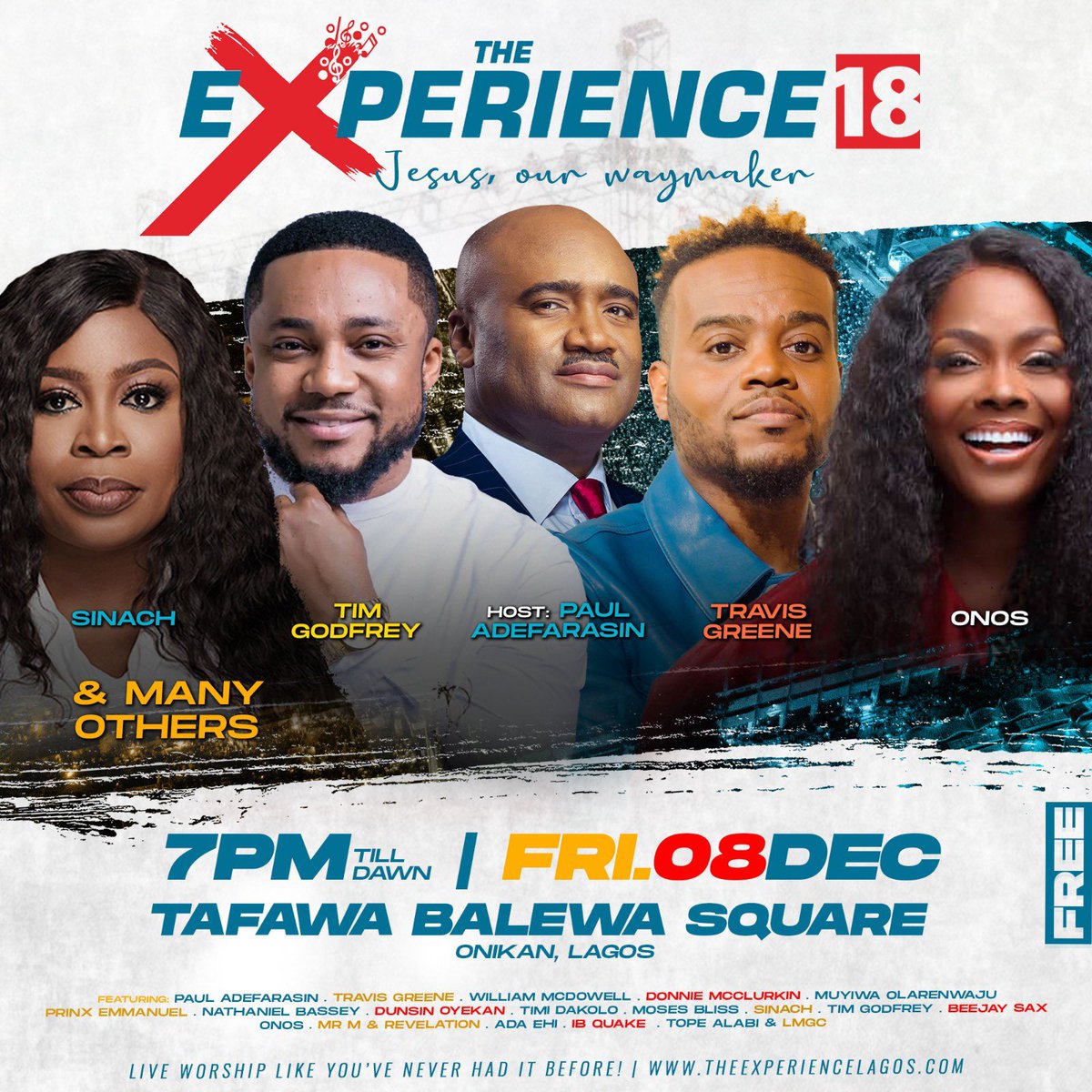 TheExperienceLG's tweet photo. Get ready to praise your heart out in worship to #JesusTheWayMaker! The Experience is back at TBS and it is about to blow your mind away! Don’t come alone, invite your family and tell your friends!
#TE18 https://t.co/L19pZPlMwf