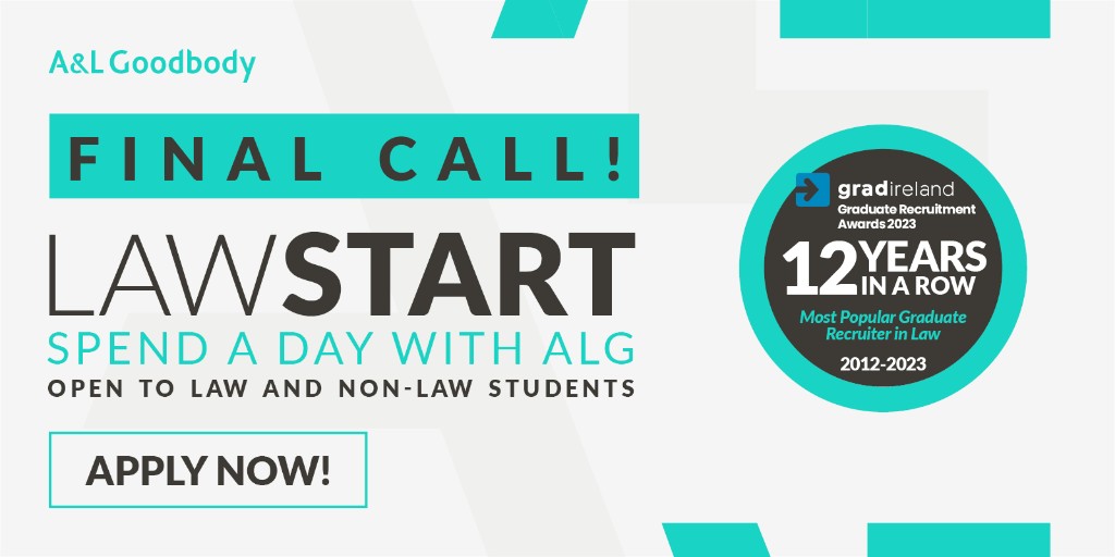Final call! Applications for our January 2024 LawStart programme close Friday 24 November at 5pm! ⌛

#ApplyNow at bit.ly/3kY9gYS. Applications are open to all first and second year students!

#YourFutureWithALG