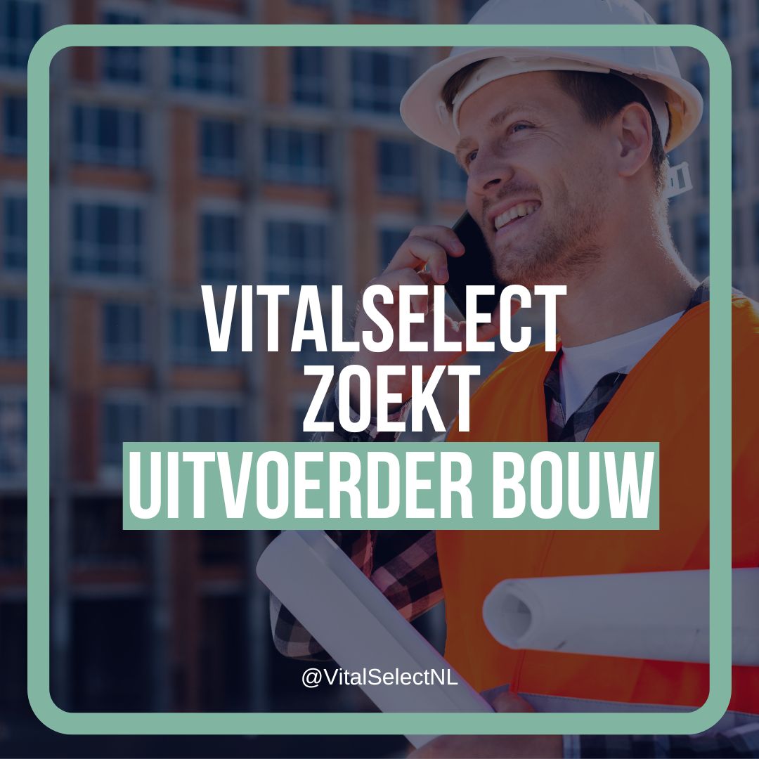 _VitalSelect_'s tweet photo. #VACATURE ALERT! 🚨
Ben jij een gedreven professional met een scherp oog voor detail? Wij hebben een nieuwe vacature Uitvoerder Bouw openstaan. 🔨  Meer informatie? Bekijk de vacature op onze website 🌐  https://t.co/SuQ2R9I7Fs https://t.co/wlYi8AaL4E