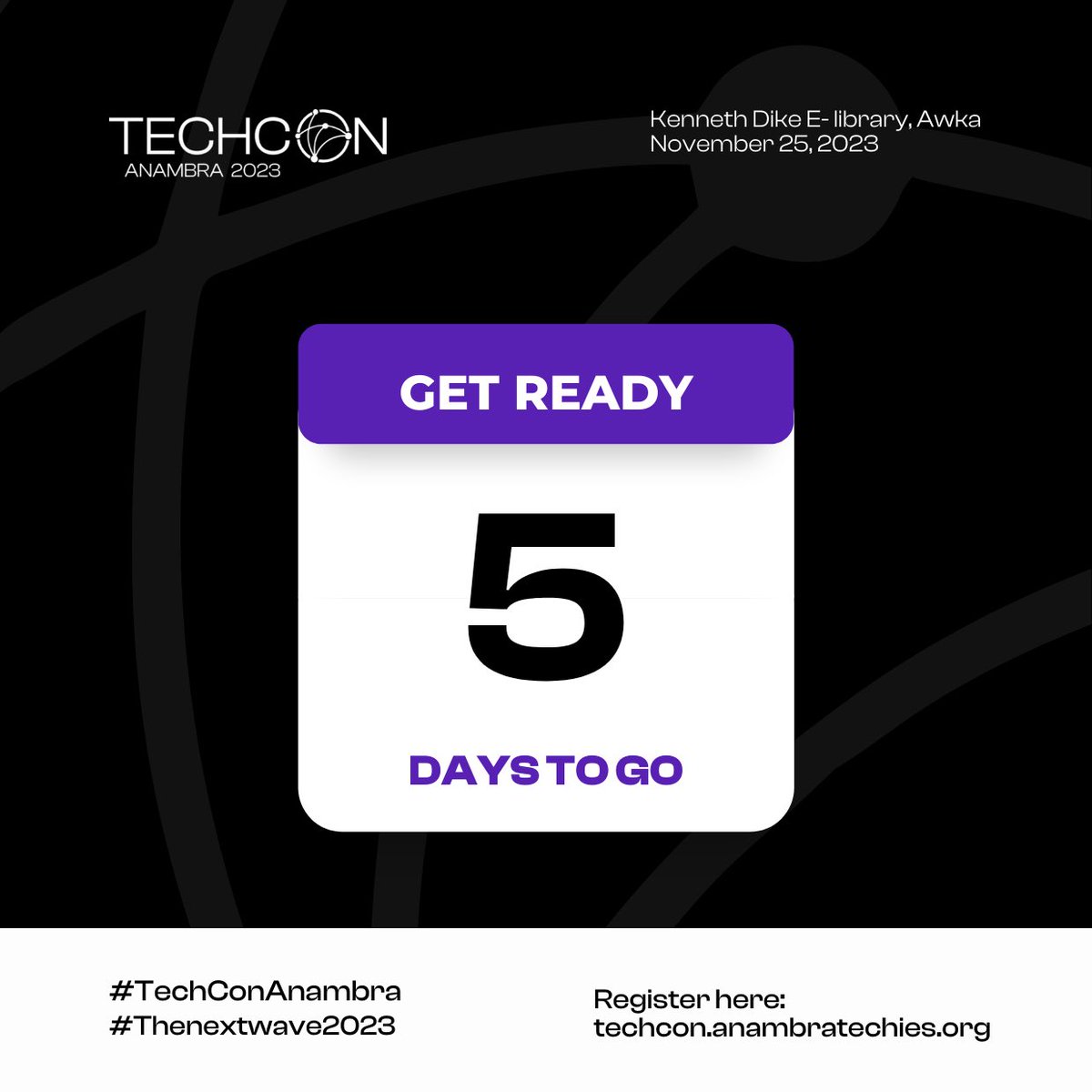 TechCon_'s tweet image. Feels like to tomorrow 😅

5 days to #TechConAnambra23 guys 🚀

Let us know how ready you are in the comments 👇🏽

#TheNextWave2023