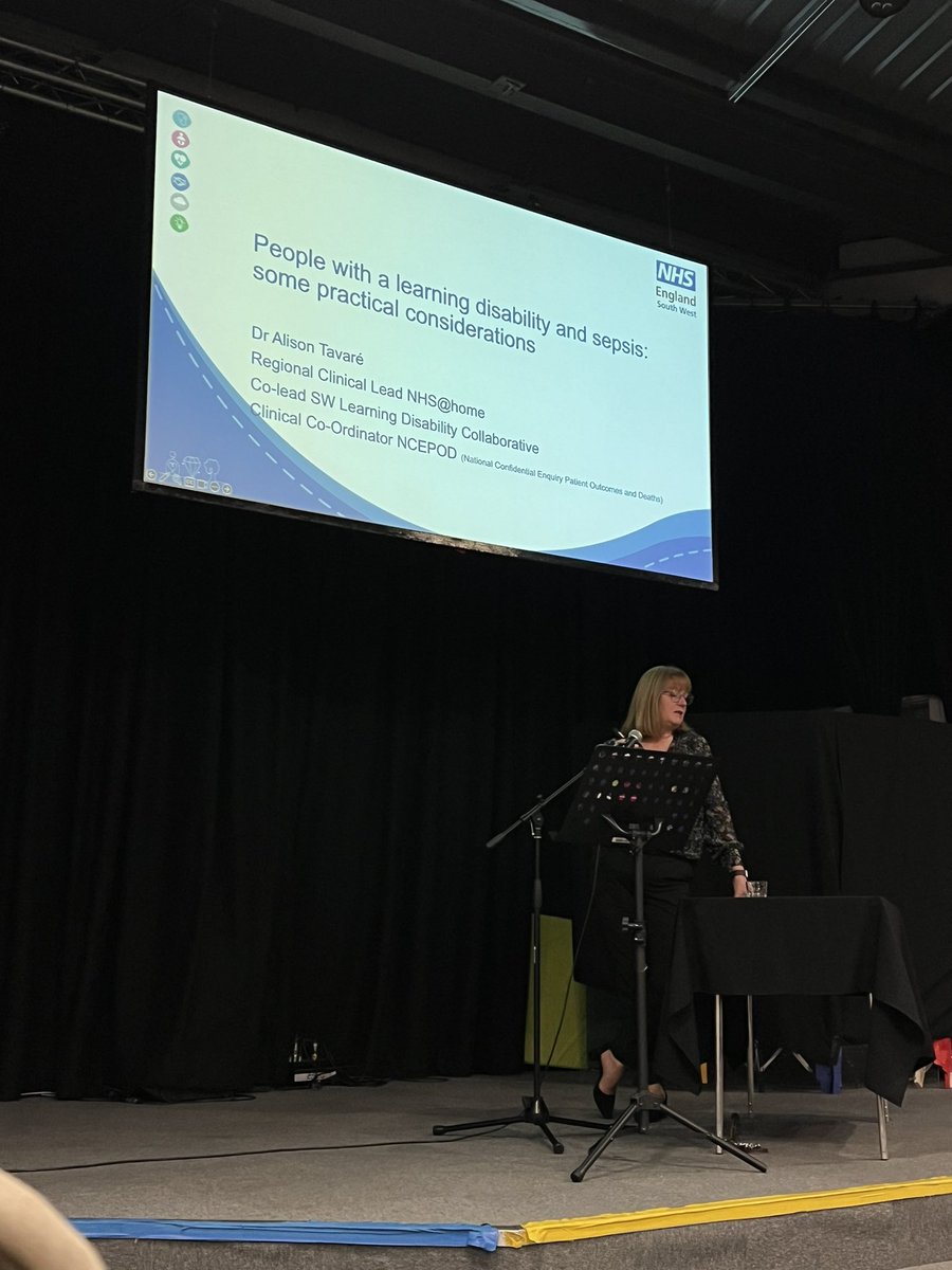 mdvirtudazo's tweet photo. @AlisonTavare giving practical pointers on how to recognise #sepsis among patients with learning disabilities. Start with listening to families and carers on soft signs of deterioration #ukspf23 @michaelnertney @UKsepsisnurses @SepsisSTnurse https://t.co/nt7csQP9qy