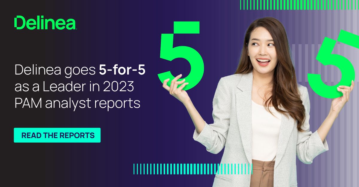La scelta di una soluzione #PAM può essere un processo difficile. Perché non leggere tutti e 5 i report degli analisti del 2023 per aiutarti a prendere una decisione? #SpoilerAlert: <a href="/Delinea_DE/">Thycotic_DE ist jetzt Delinea</a> è l'unico a essere stato nominato Leader in tutti e 5 👏🏻▶️hubs.ly/Q026rHJQ0
