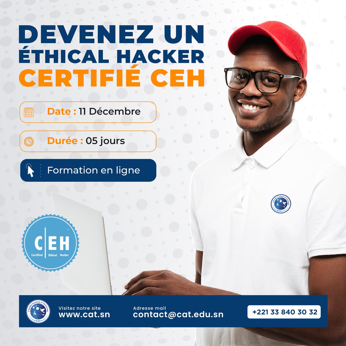 Colombe_academy's tweet photo. 💼 Gagnez un avantage concurrentiel sur le marché du travail en démontrant votre expertise en cybersécurité grâce à la certification CEH.

💪 Bénéficiez d'un soutien continu de notre équipe de formateurs qualifiés pour vous assurer de réussir votre certification. https://t.co/uxhbX4chPB