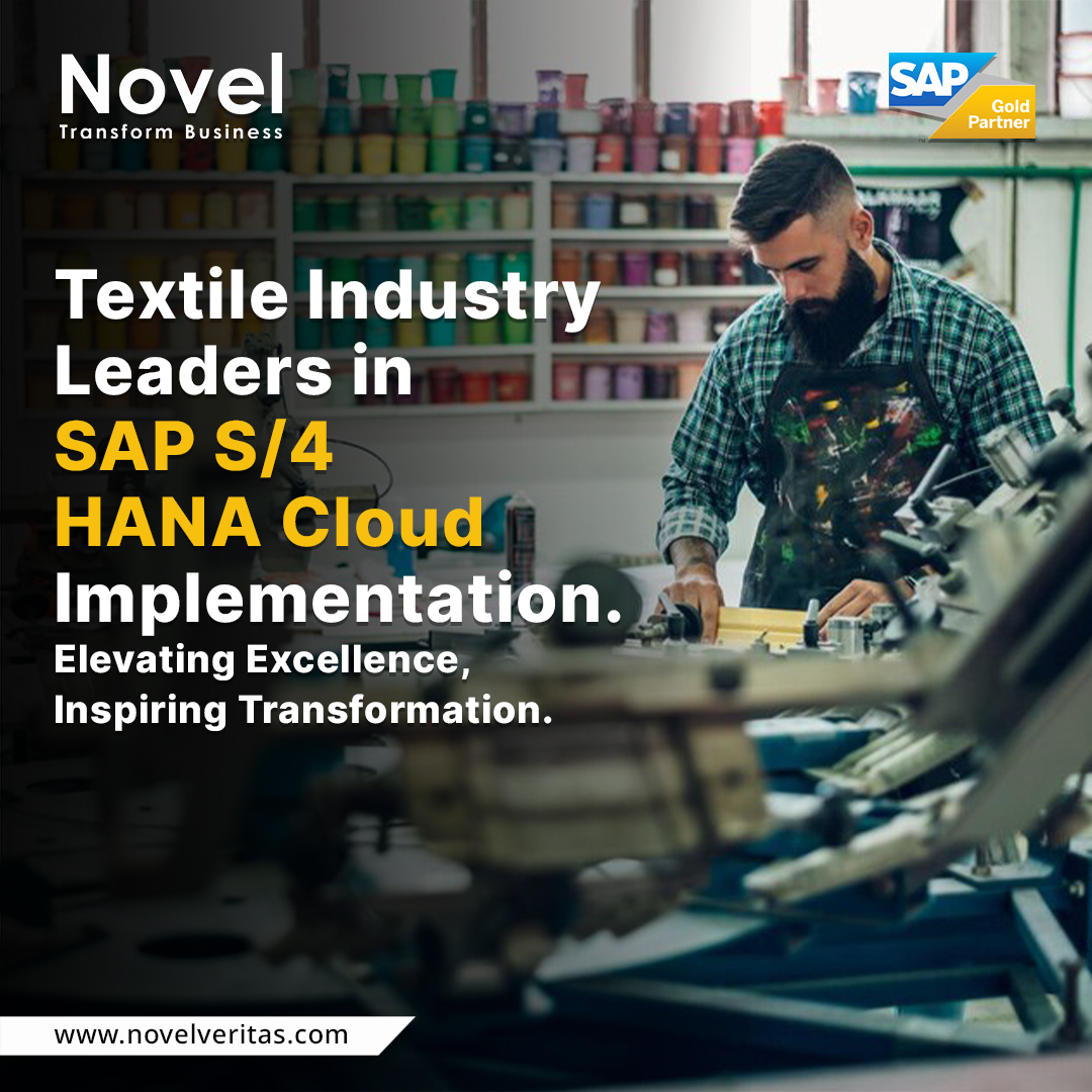 🚀 #NovelVeritas' journey to #SAP S/4HANA Cloud ERP: Breaking operational barriers, empowering textiles, and optimizing processes. 💡 Explore the flexible system at novelveritas.com. #Innovation #SAPCloud #TextileRevolution #NovelVeritas #SAP