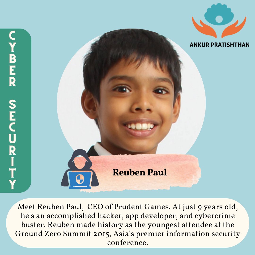 Our fifth remarkable young man!👨🏻‍💻
.
.
.
.
#youngtalents #cybersecurity #reubenpaul #ngo #ngoindia  #ankurpratishthan #youthempowerment #proud