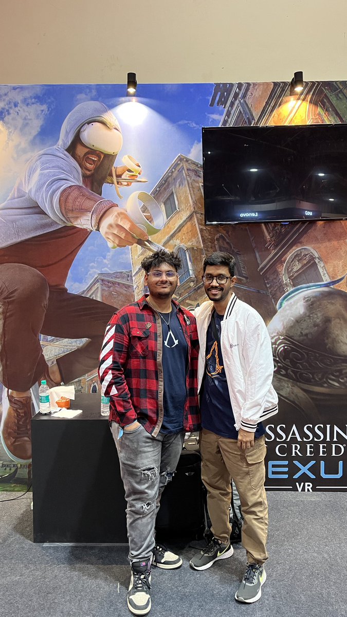 alankunder's tweet photo. Had an amazing time at @ComicConIndia showcasing #AssassinsCreedNexusVR. https://t.co/Tlsvi34x5Q