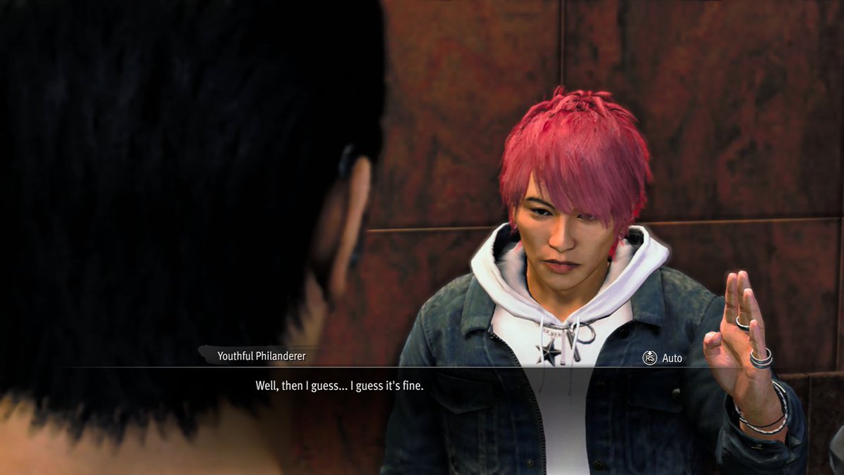 NeonSapphireJin's tweet photo. Bro thinks he's Sugiura from Judgment 💀☠️ https://t.co/2d26QCcrmR