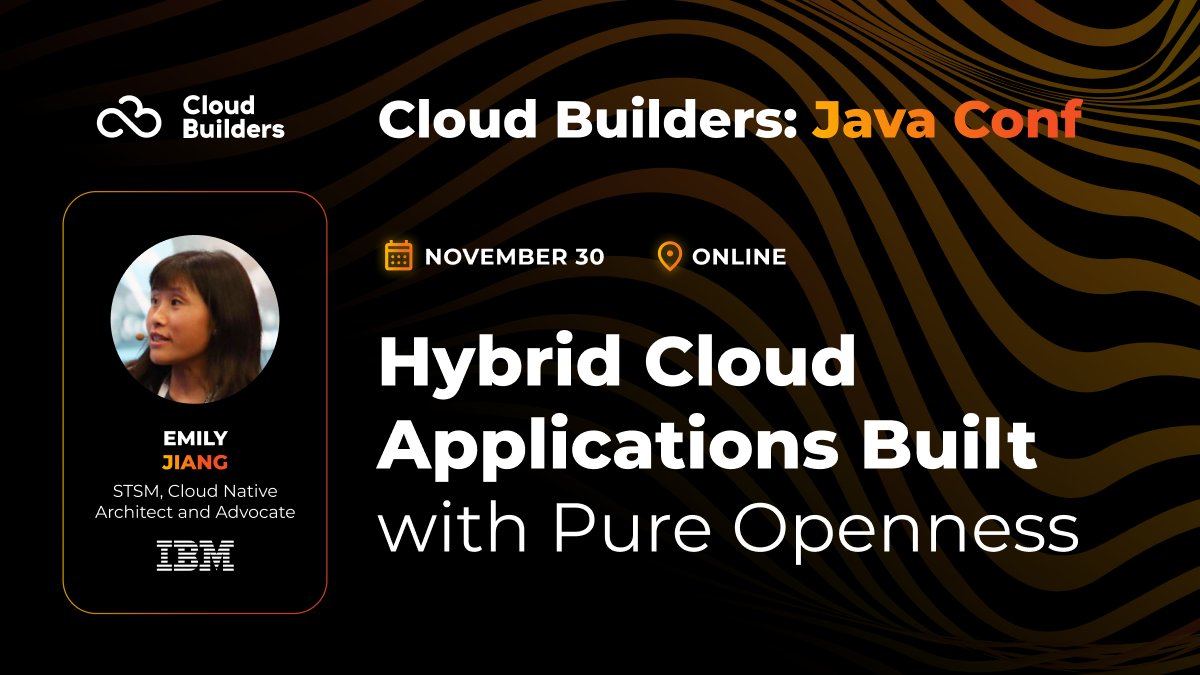 ☁️ Do you want your cloud native applications to work with #HybridCloud without vendor lock in?

Join the session by @emilyfhjiang , STSM, Cloud Native Architect at IBM. Emily is passionate about #MicroProfile and #JakartaEE, and she’ll share her experience!

Register 👉🏻…