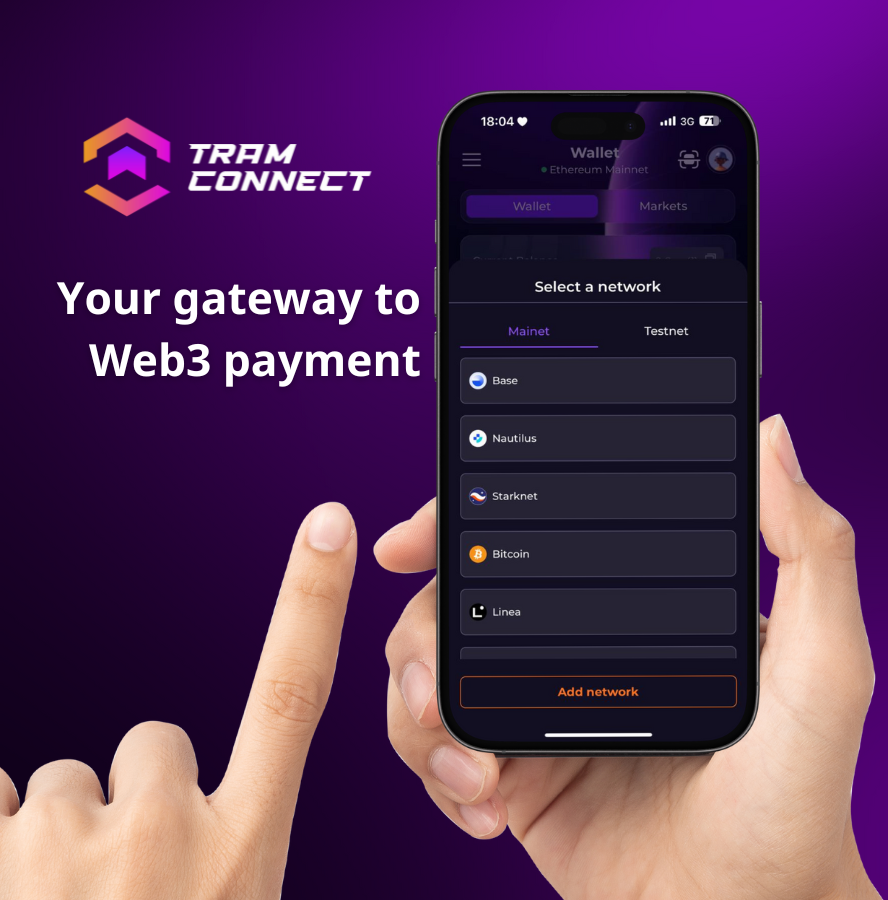 TRAMConnect's tweet photo. Experience the freedom of seamless cross-chain transactions with #TRAMConnect

Your gateway to Web3 payments, anytime, anywhere🔗https://t.co/Knlp8v56z2

#TRAMConnect #Wallet #Payment https://t.co/XPAvg4kxSj