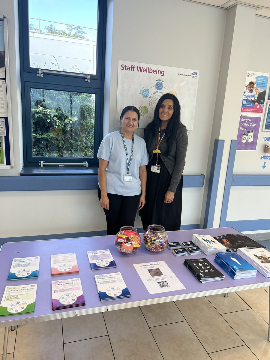 Staff Wellbeing team promoting #menshealthmonth at #LGT 
Come and see us outside the restaurant at QEH