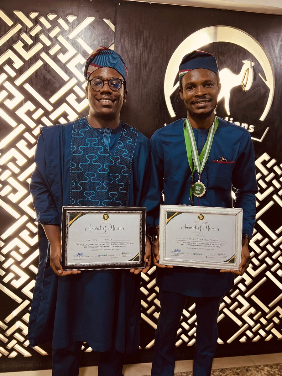 Jazperdill's tweet photo. I am delighted and honored to be awarded BEST DELEGATE of the just concluded Youth Model African Union YMAU 2023 where i wss thr delegate of Libya and also secured a fully funded scholarship to attend the RUMUN 2024. 
@austinecespef
 
#YMAU2024 #YouthModelAfricanUnion #AUPSC #AU https://t.co/HZB26V4JBr