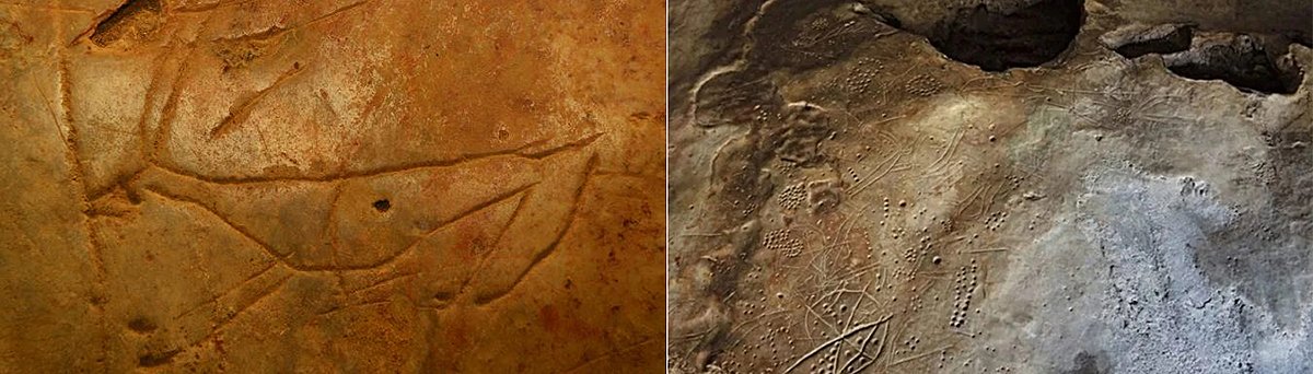 BradshawFND's tweet image. #CaveArt discovered on #Crete - earliest Greek #engravings depicting extinct animals believed to be at least 11,000 years old bradshawfoundation.com/news/rock_art.…