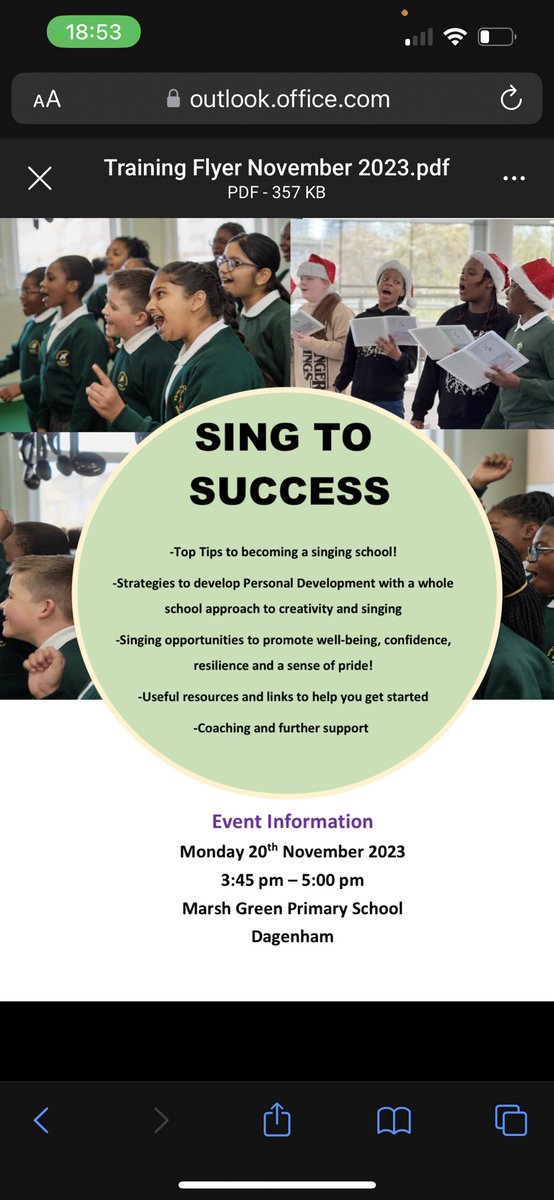 Free CPD for teachers and teaching assistants, this afternoon. See you at 3:45 🎤 🎶 🎧