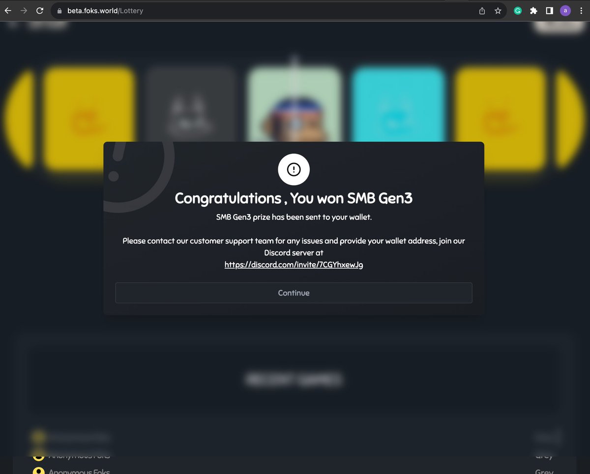 nftsolja's tweet photo. 🚨 Tried my luck in the @Foks_NFT lottery and BOOM, I won the SMB Gen 3 NFT 💥🤯…
If you are still sleeping on the Foks you should definitely wake up now because Foks is building something huge that will hit solana big 🔥
#Pedro #Foks https://t.co/GrPPEorRoX
