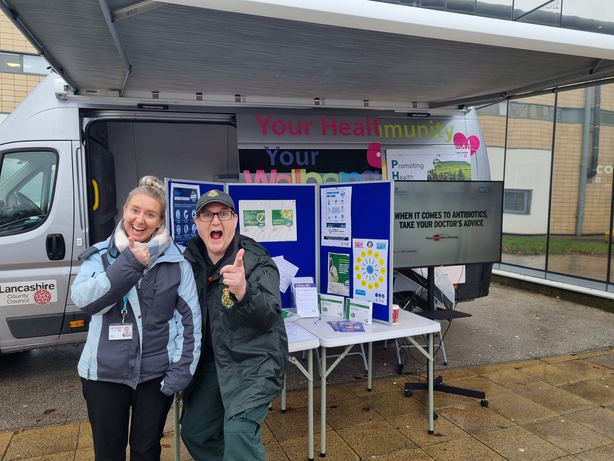 Lancashire County Council IPC (@lccipc) on Twitter photo AMR Awareness in the community, great interactions
#WAAW2023
<a href="/EastLancsNHS/">East Lancs NHS</a>
<a href="/BwDPH/">BwD Public Health</a>
<a href="/NWAmbulance/">North West Ambulance Service</a>
<a href="/dr_sakthi/">Dr. Sakthi Karunanithi 🌎🧘🏽♂️❤️☮️</a> <a href="/TanyaIPC/">Tanya Shaw</a> <a href="/CatieIPCNurse/">Catie Morris</a> AMR Awareness in the community, great interactions
#WAAW2023
<a href="/EastLancsNHS/">East Lancs NHS</a>
<a href="/BwDPH/">BwD Public Health</a>
<a href="/NWAmbulance/">North West Ambulance Service</a>
<a href="/dr_sakthi/">Dr. Sakthi Karunanithi 🌎🧘🏽♂️❤️☮️</a> <a href="/TanyaIPC/">Tanya Shaw</a> <a href="/CatieIPCNurse/">Catie Morris</a>