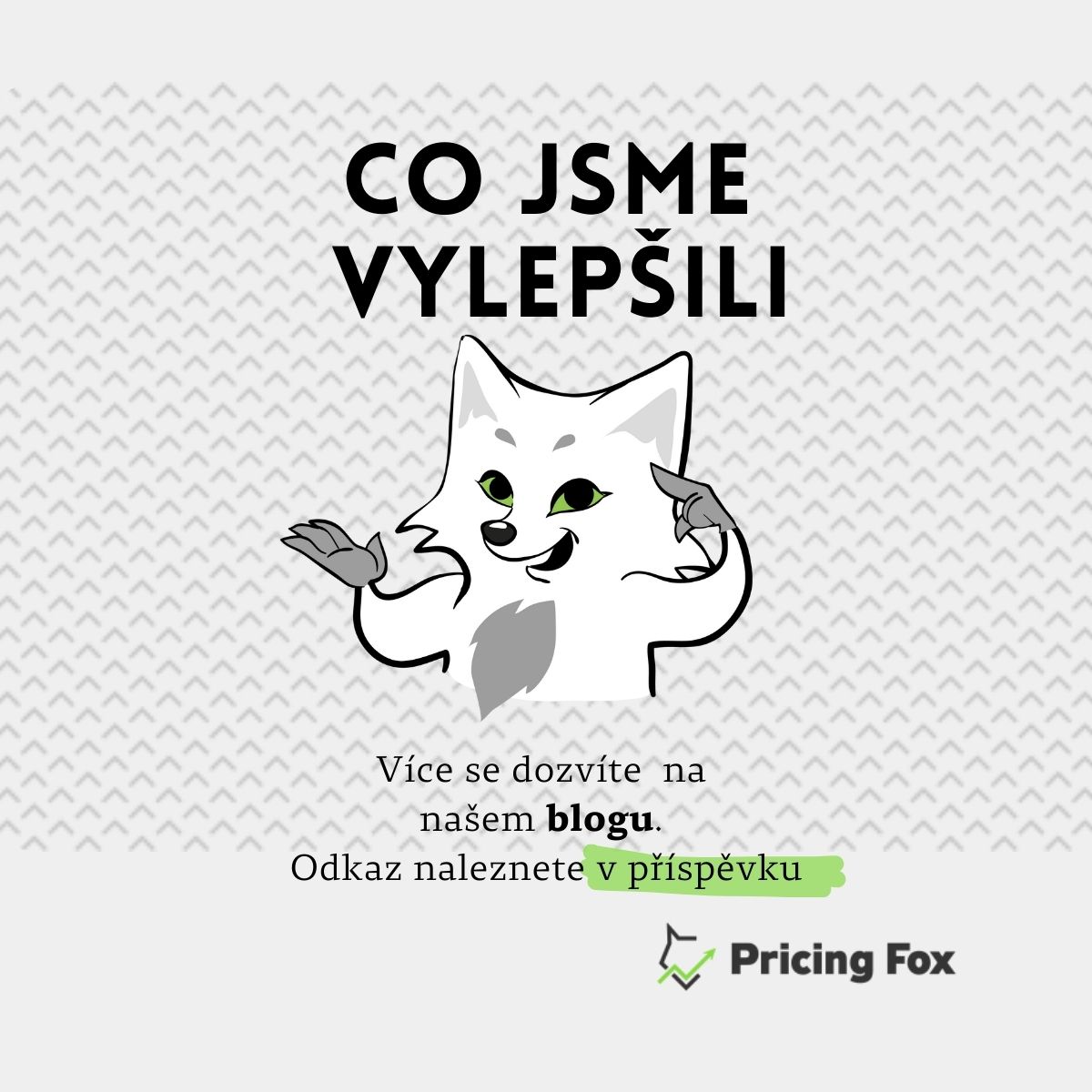 📢Očekávaný release Pricing Foxu se skvělými vylepšeními je konečně tady a s ním i nový vzhled! 

A s nejnovějším releasem se sešlo hned několik novinek. Přečtěte si o nich tady👇:

- pricing-fox.cz/blog-o-automat… 

- forum.mergado.cz/t/pricing-fox-… 

A co byste na Pricing Foxu vylepšili Vy?