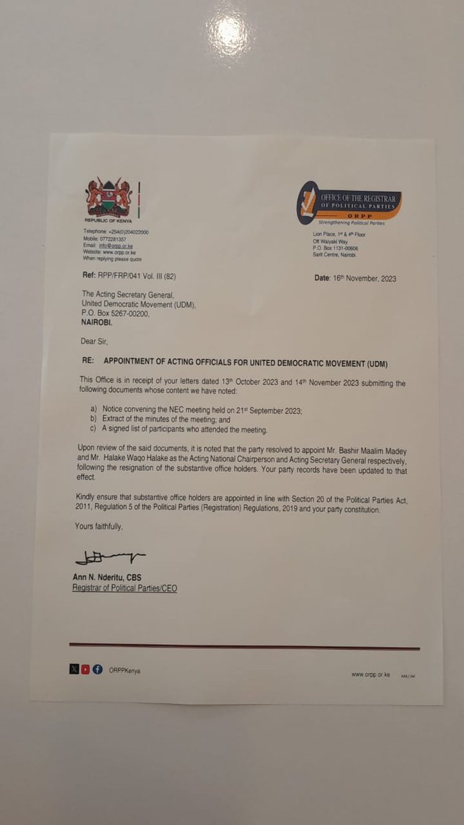 BridgedKargi's tweet photo. Meet the NEW appointed Ag Secretary General of United Democratic Movement Party Eng. Halake Waqo Halake. 
Halake was Executive Director before appointed to the position of SG at UDM Party.

Congratulations Fmr colleague at County #010. Sky is the limit. https://t.co/8fUTO6jdeB