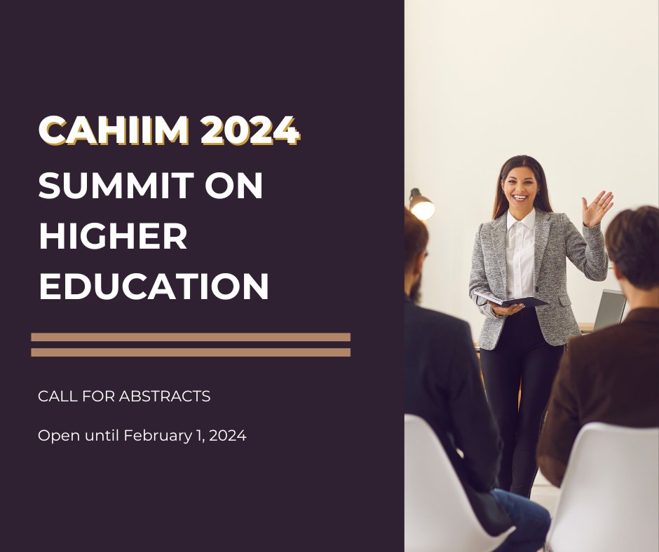 Share your insights, innovations, and experiences by submitting an abstract for the CAHIIM 2024 fall conference.

#2024SummitonHigherEducation