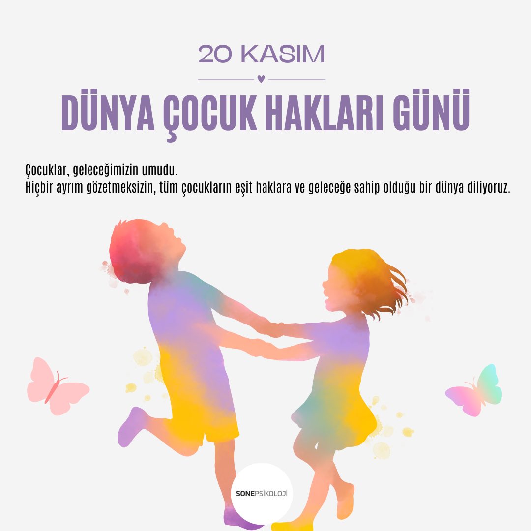 Çocuklar, geleceğimizin umudu.
Hiçbir ayrım gözetmeksizin, tüm çocukların eşit haklara ve geleceğe sahip olduğu bir dünya diliyoruz. ♥️

#çocukhakları #dünyaçocukhaklarıgünü #çocukhaklarıgünü #esitlik