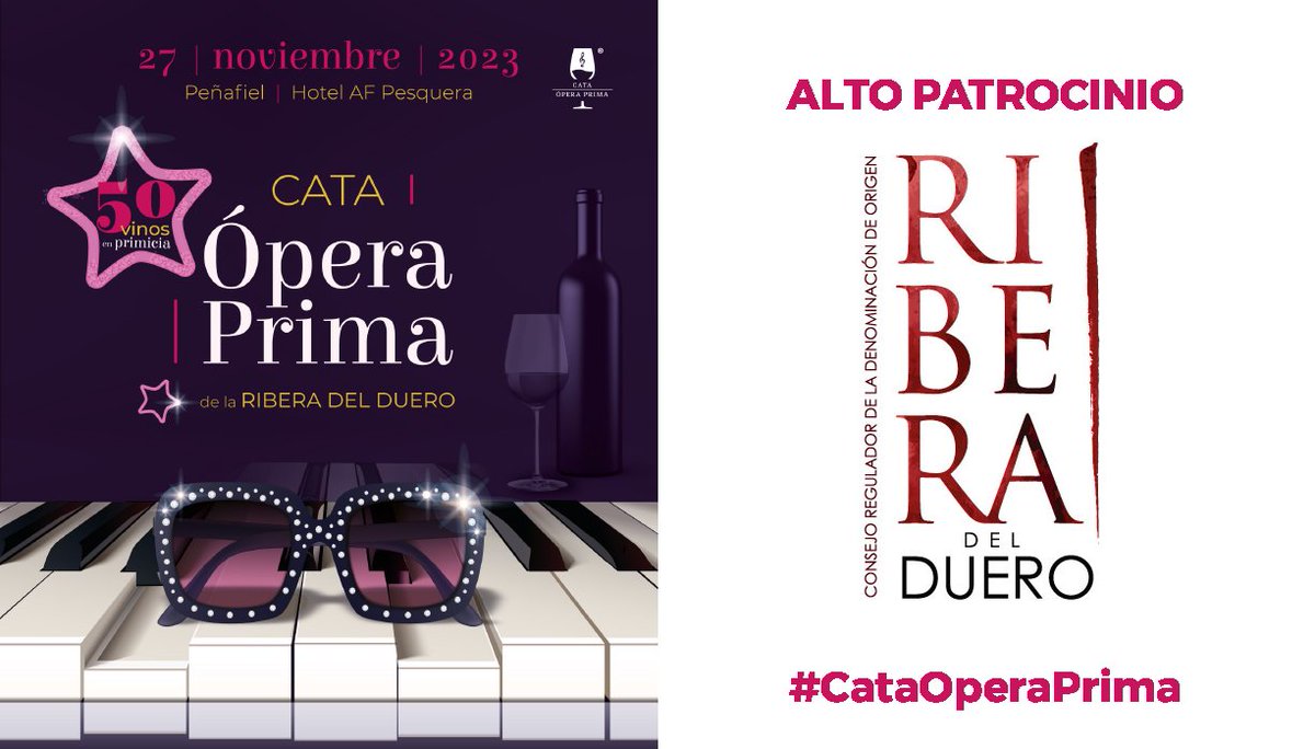 🍷 <a href="/CataOperaPrima/">Cata Ópera Prima</a>

... no sería la misma experiencia sin el apoyo de <a href="/DORibera/">Ribera Del Duero</a>  

#RiberadelDuero
#vino

¡Gracias!