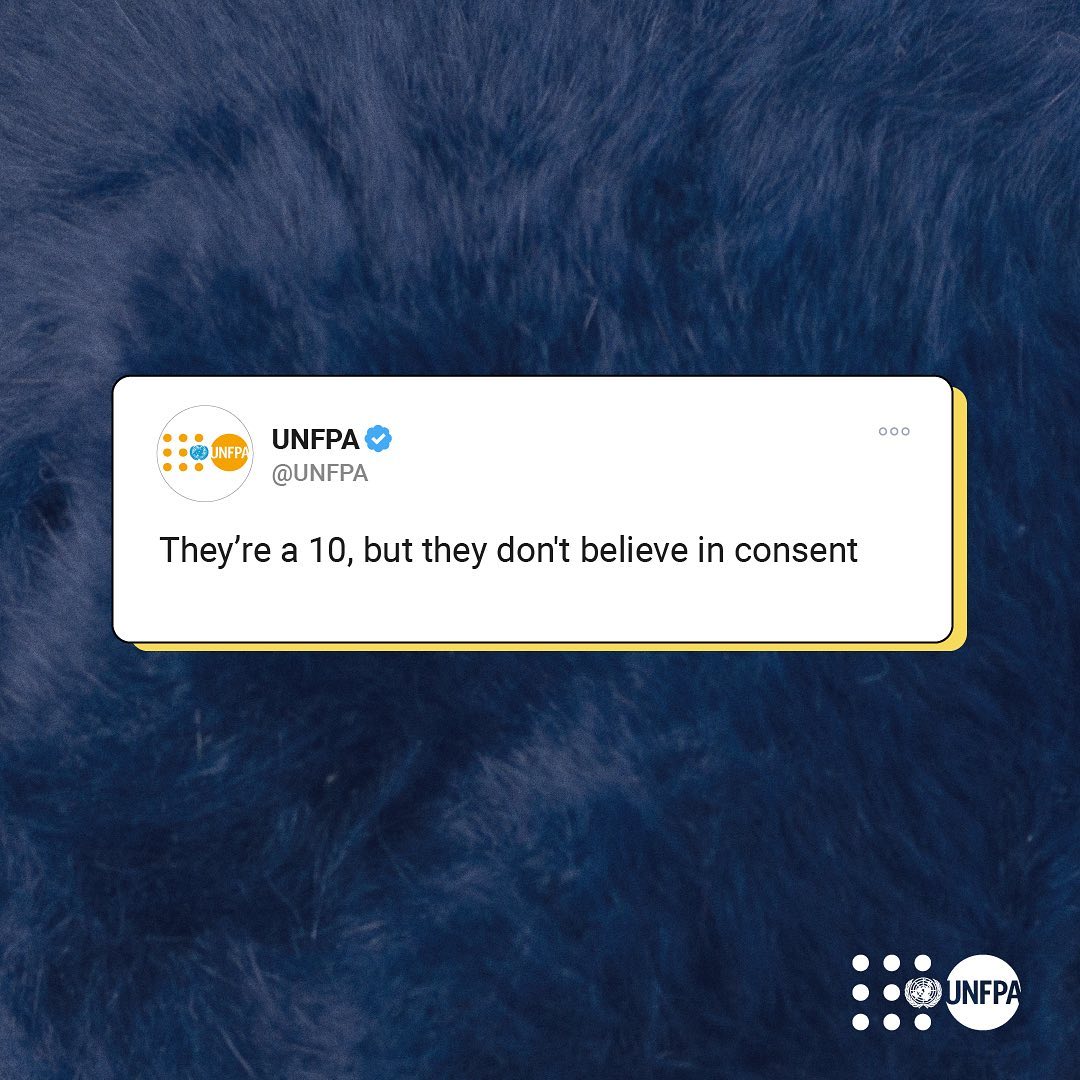 “No.” “I don’t know.” and silence are not consent. Everyone has the right to have their boundaries respected. When it comes to consent, there are no blurred lines. #16Days #OrangeTheWorld 🧡