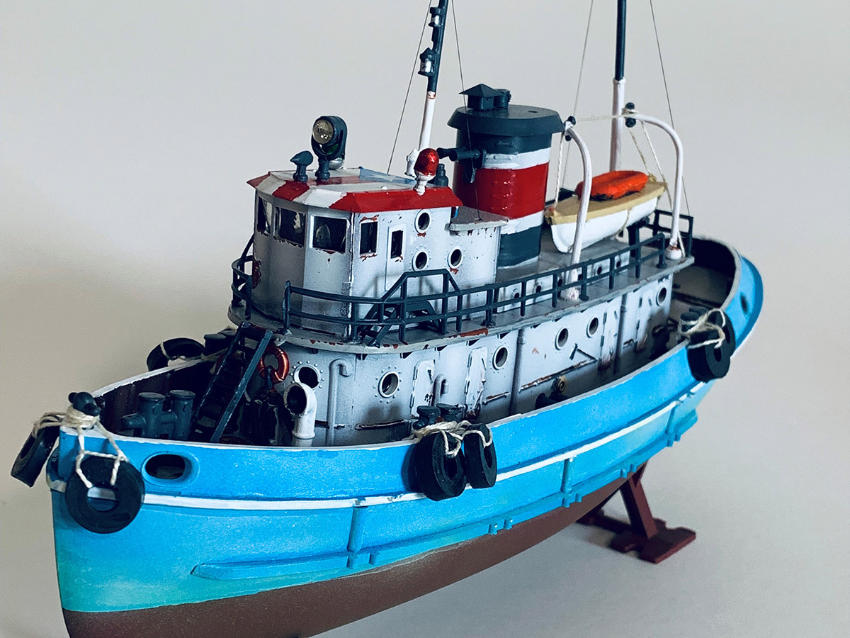 RevellGermany's tweet photo. Harbour tug boat in scale 1:108 built by Pedro J Negron.

Send us your pictures to socialmedia.de@carrera-revell.com (include your name, model name &amp; scale) for our social media.

#Revell #Scalemodel #ModelBuilding #TugBoat #Miniature #Modelling #ShipModel #RevellFans https://t.co/XFLDBOFaQ9