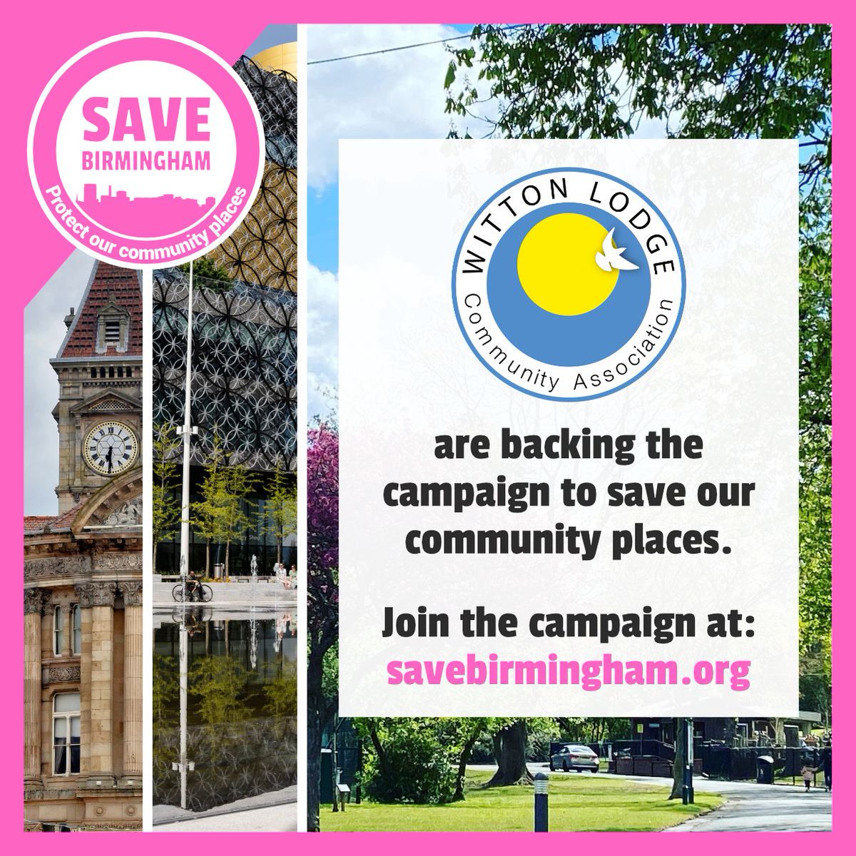 Starting the week with another organisation backing #SaveBirmingham. @wittonlodge are a community anchor organisation established by local residents. They've built & manage over 200 properties for rent & re-developed Perry Common Community Hall - the city's 1st asset transfer!