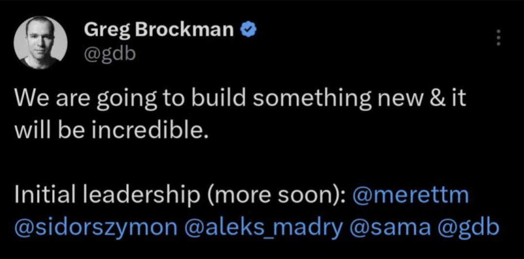 3/5 🇵🇱 Nice! Congrats: <a href="/merettm/">Jakub Pachocki</a> <a href="/sidorszymon/">Szymon Sidor</a> <a href="/aleks_madry/">Aleksander Madry</a>👏 Can't wait what it will be👀