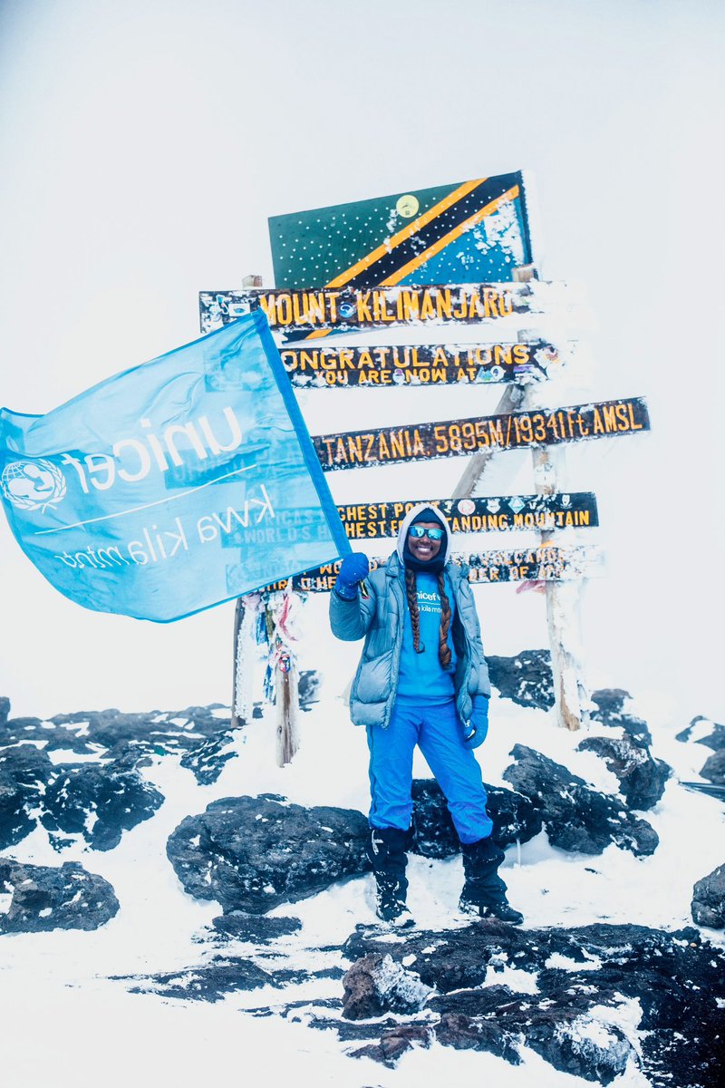 UNICEF Tanzania (@uniceftanzania) on Twitter photo We’re celebrating #WorldChildrensDay by conquering new heights for child rights💙 In a world threatened by climate change, we took on the highest mountain in #Africa with celebrities <a href="/NancySumari/">Nancy Sumari</a> & Gaudence Lekule to symbolize our commitment to climate action #ForEveryChild💙 We’re celebrating #WorldChildrensDay by conquering new heights for child rights💙 In a world threatened by climate change, we took on the highest mountain in #Africa with celebrities <a href="/NancySumari/">Nancy Sumari</a> & Gaudence Lekule to symbolize our commitment to climate action #ForEveryChild💙