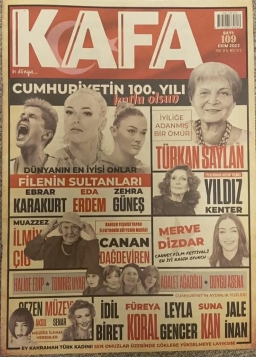 👊👊👊 Yobazsavar KAPAK 👊👊👊
Türkiye Cumhuriyetinin ATATÜRKÇÜ güçlü kadınları var bu kapakta. Peki ya buz dağının görünmeyen tarafı ✊️🇹🇷 
Cumhuriyet benim nefesim ♾️🇹🇷♾️
#YaşaMustafaKemalPaşaYaşa 
#YaşasınCUMHURİYET 
#Cumhuriyet100yaşında