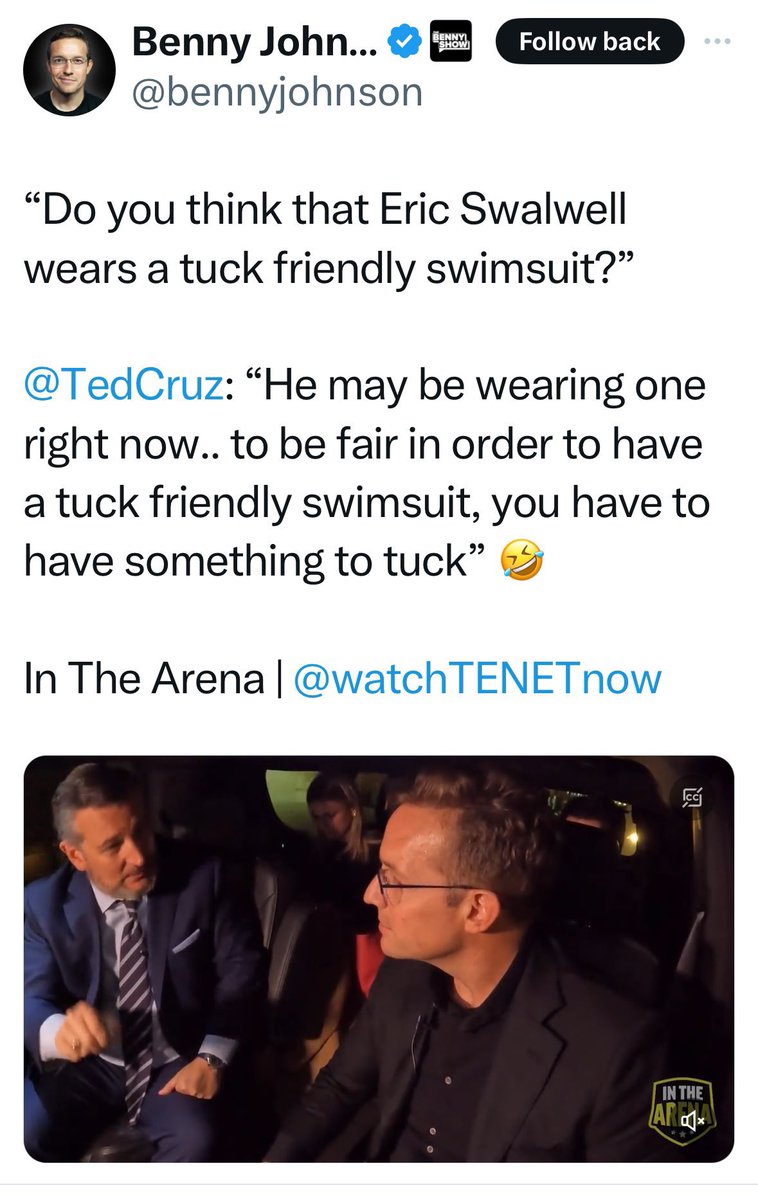 cwebbonline's tweet photo. @RepSwalwell Imagine thinking that posting about another man’s junk on social media is some kind of hetero-flex. Epic misfire. https://t.co/BOFcWtGnDV