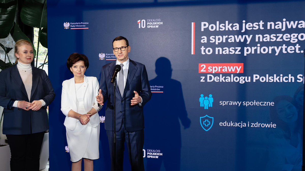 Premier @MorawieckiM w #Warszawa: Poszukiwaliśmy wspólnych punktów w innych programach, które są podobne do naszych. Chcę odejść od pustych frazesów ujętych w tzw. 24. ogólnikach. Mam apel do parlamentarzystów - was wybrali wyborcy i jesteście zobowiązani wobec nich. Główny lider…