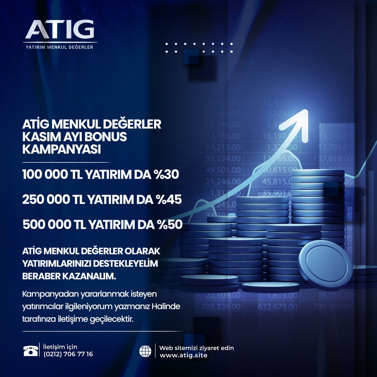 atig_menkul's tweet photo. 📈 KASIM AYINA ÖZEL KAMPANYA!
Bitmeden yetişin 📈
#metatrader5 #stockmarket #borsa #hissesenedi #kripto #yatırım #kazanç
#NGAS #finance #dollar #dolar #tl #türklirası #yatırım #altın #petrol #brent #trader #EURUSD #us100 #Dax40 #NASDAQ #Hampetrolstokları #WTI https://t.co/dVww5RNNMh