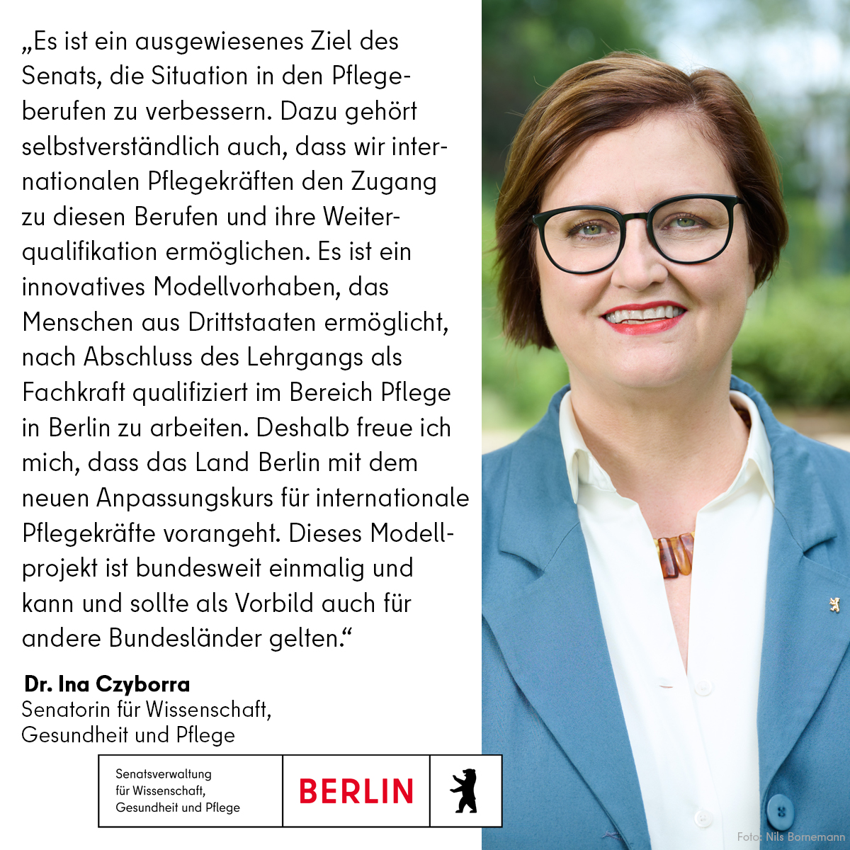 In #Berlin startet heute der bundesweit einmalige Anpassungslehrgang für internationale #Pflegefachkräfte @SenASGIVA PM:berlin.de/sen/asgiva/pre… Dazu Pflegesenatorin @CzyIna ⬇️