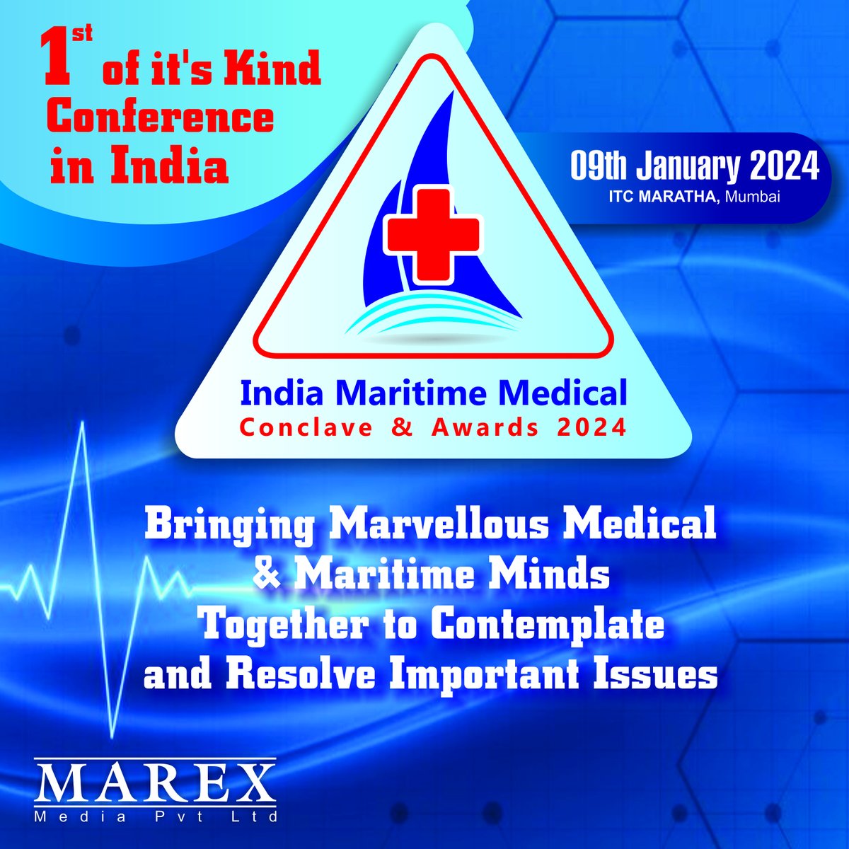 India Maritime Medical -Conclave & Awards 2024 by Marex Media on 9th Janaury 2024 at ITC Maratha.
#marinemedical #medicalconference #safetyatsea #medicineatsea #marinehealth #seasidehealth #shippinghealth #marinehealth