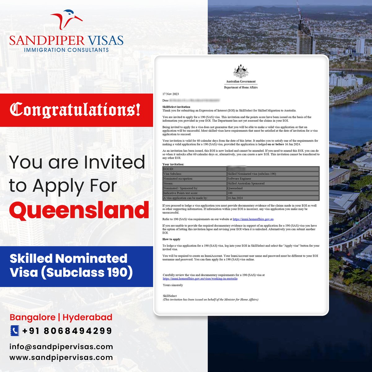 SandpiperVisas's tweet image. #Congratulations to our #successfulclient on reaching this significant milestone! the #Australiandream is closer than ever!
Call us: +91 8068494299
Visit: 🌐sandpipervisas.com
#SandpiperVisas #Sandpiper #skillsassessment #applicationprocess #visa #successstory #approvalvisa