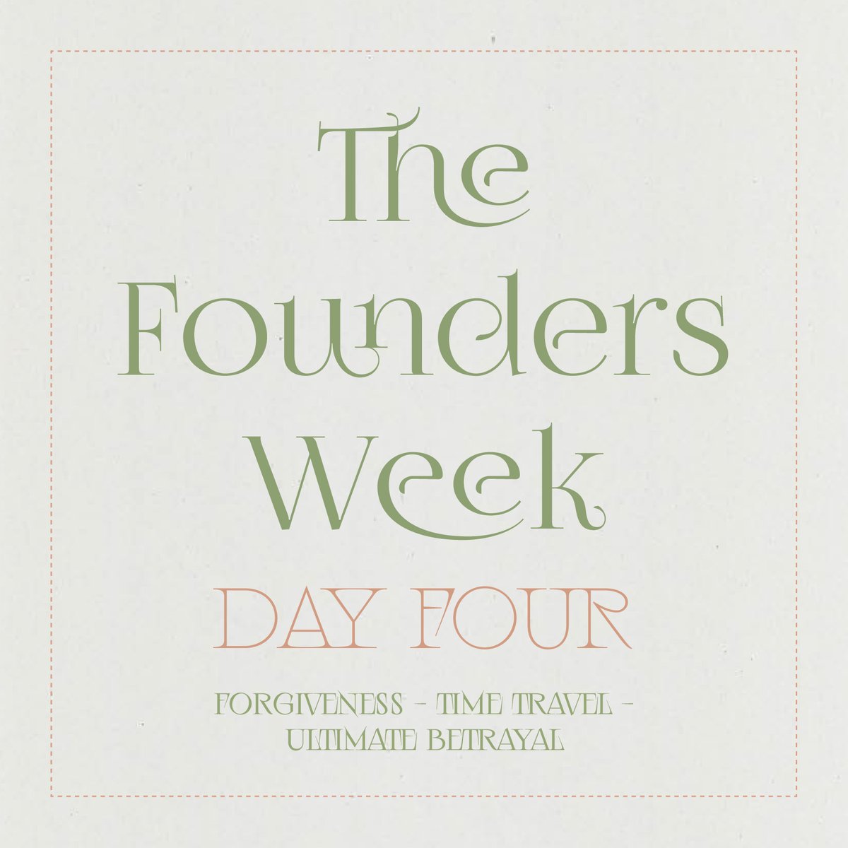 Day Four of the Foundersweek! This is going fast. As always, don't forget to @ me, and add your work to the collection on AO3 when you use that archiveofourown.org/collections/Fo… ~ Mod Alismae #Foundersweek2023