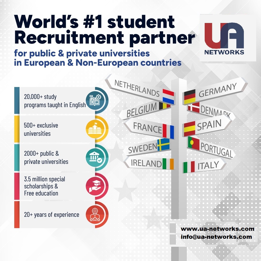 uanetworks's tweet photo. Unlock Your Academic Potential with the World's #1 Student Recruitment Partner!
.
.
#studyabroad #educational #IELTS #studyinuk #canada #StudyinEurope #university #studyoverseas #overseaseducation #visa #InternationalStudent #studyinusa #highereducation #students https://t.co/pj44nO9Sy6